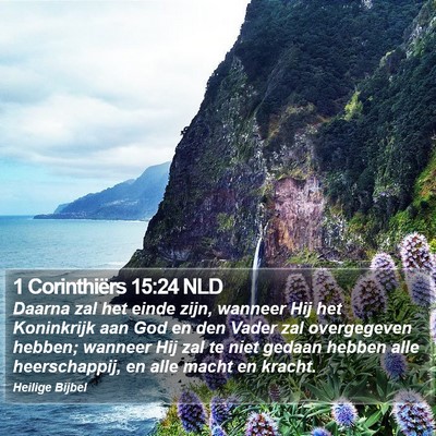 1 Corinthiërs 15:24 NLD Bible Verse Image