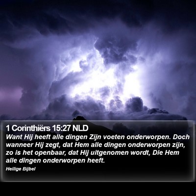 1 Corinthiërs 15:27 NLD Bible Verse Image