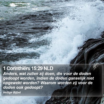 1 Corinthiërs 15:29 NLD Bible Verse Image