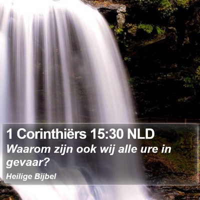1 Corinthiërs 15:30 NLD Bible Verse Image