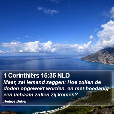 1 Corinthiërs 15:35 NLD Bible Verse Image