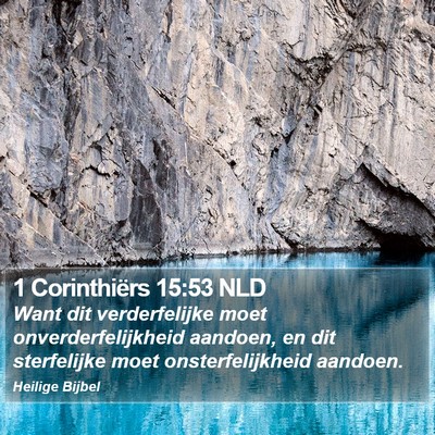 1 Corinthiërs 15:53 NLD Bible Verse Image
