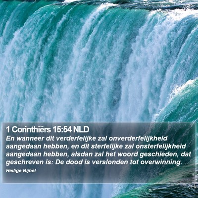 1 Corinthiërs 15:54 NLD Bible Verse Image