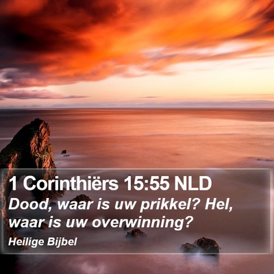 1 Corinthiërs 15:55 NLD Bible Verse Image