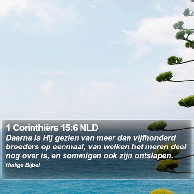 1 Corinthiërs 15:6 NLD Bible Verse Image