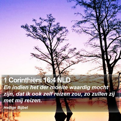 1 Corinthiërs 16:4 NLD Bible Verse Image