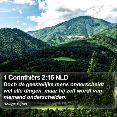 1 Corinthiërs 2:15 NLD Bible Verse Image