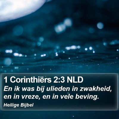 1 Corinthiërs 2:3 NLD Bible Verse Image