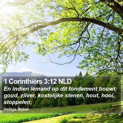 1 Corinthiërs 3:12 NLD Bible Verse Image