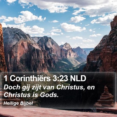 1 Corinthiërs 3:23 NLD Bible Verse Image