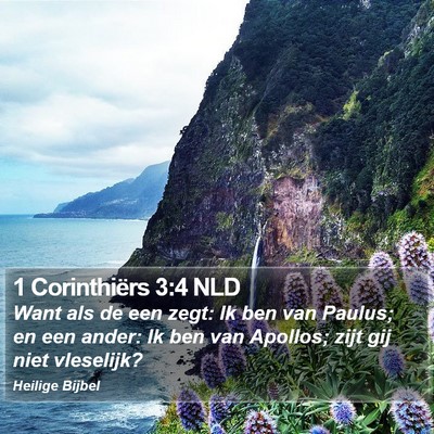 1 Corinthiërs 3:4 NLD Bible Verse Image
