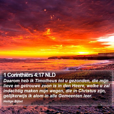 1 Corinthiërs 4:17 NLD Bible Verse Image