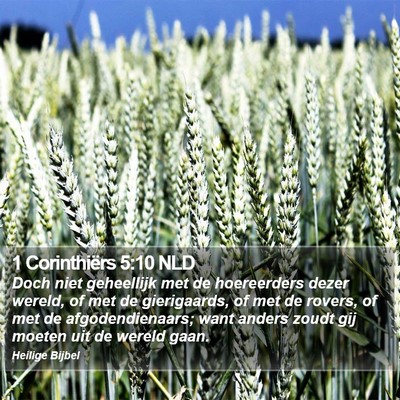 1 Corinthiërs 5:10 NLD Bible Verse Image