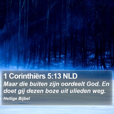 1 Corinthiërs 5:13 NLD Bible Verse Image