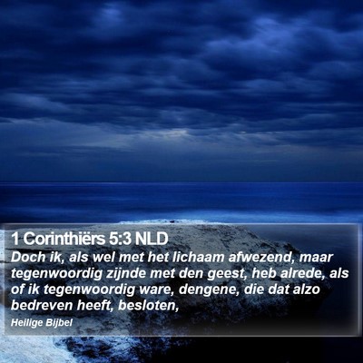 1 Corinthiërs 5:3 NLD Bible Verse Image