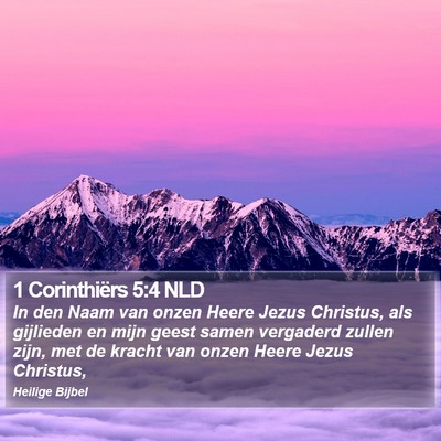 1 Corinthiërs 5:4 NLD Bible Verse Image