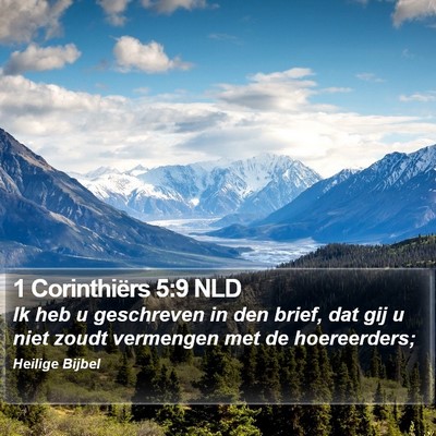 1 Corinthiërs 5:9 NLD Bible Verse Image