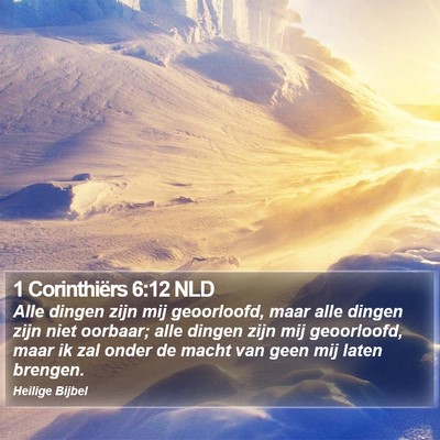 1 Corinthiërs 6:12 NLD Bible Verse Image
