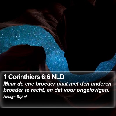 1 Corinthiërs 6:6 NLD Bible Verse Image