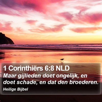 1 Corinthiërs 6:8 NLD Bible Verse Image