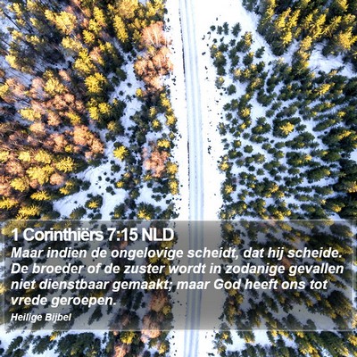 1 Corinthiërs 7:15 NLD Bible Verse Image