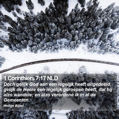 1 Corinthiërs 7:17 NLD Bible Verse Image