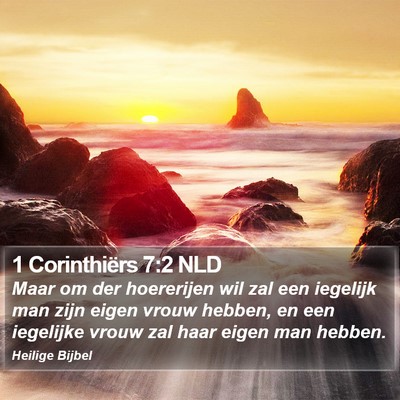 1 Corinthiërs 7:2 NLD Bible Verse Image