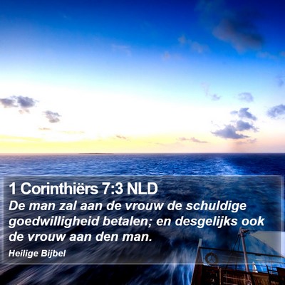 1 Corinthiërs 7:3 NLD Bible Verse Image
