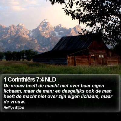 1 Corinthiërs 7:4 NLD Bible Verse Image