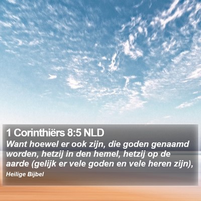 1 Corinthiërs 8:5 NLD Bible Verse Image