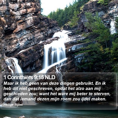 1 Corinthiërs 9:15 NLD Bible Verse Image