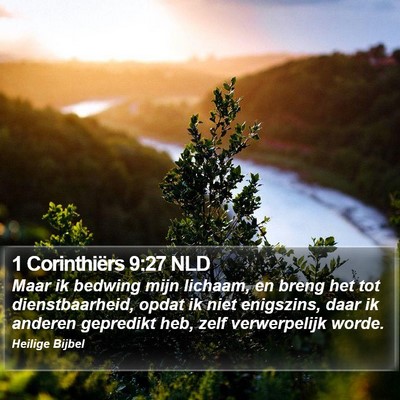 1 Corinthiërs 9:27 NLD Bible Verse Image