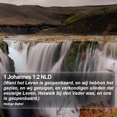 1 Johannes 1:2 NLD Bible Verse Image