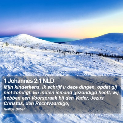 1 Johannes 2:1 NLD Bible Verse Image