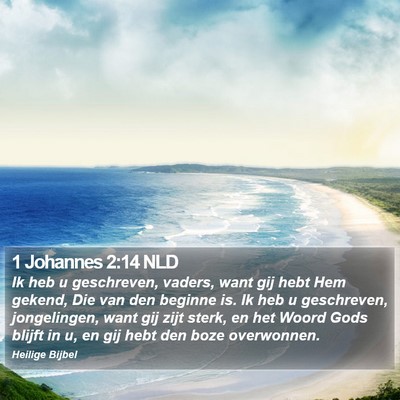 1 Johannes 2:14 NLD Bible Verse Image