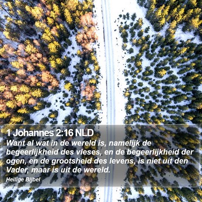 1 Johannes 2:16 NLD Bible Verse Image