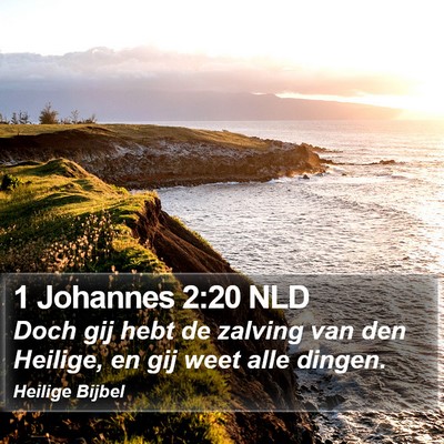1 Johannes 2:20 NLD Bible Verse Image