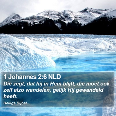 1 Johannes 2:6 NLD Bible Verse Image