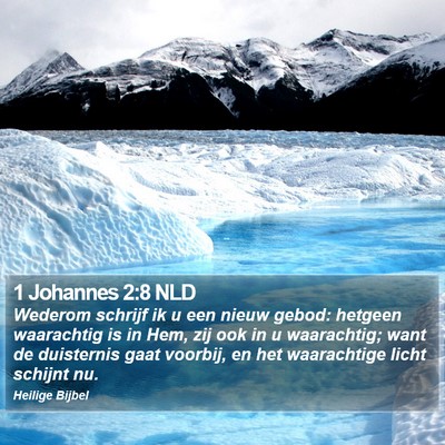 1 Johannes 2:8 NLD Bible Verse Image