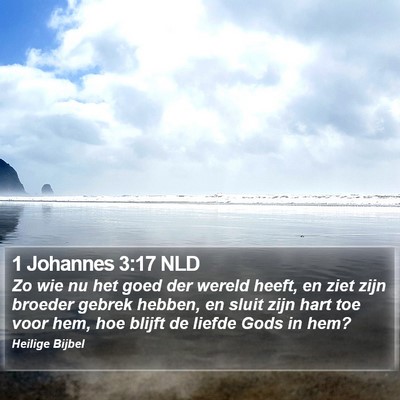 1 Johannes 3:17 NLD Bible Verse Image