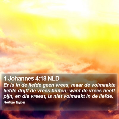 1 Johannes 4:18 NLD Bible Verse Image