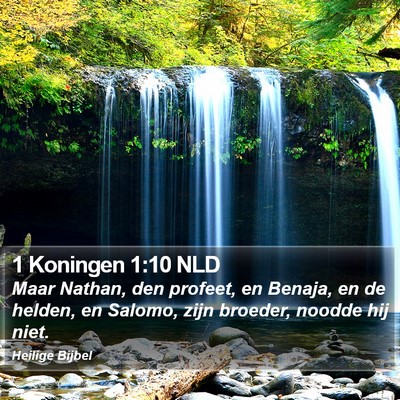 1 Koningen 1:10 NLD Bible Verse Image