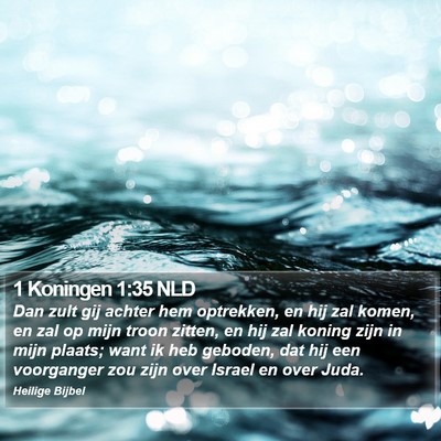 1 Koningen 1:35 NLD Bible Verse Image