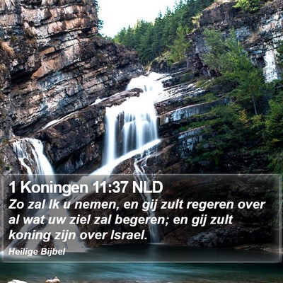 1 Koningen 11:37 NLD Bible Verse Image