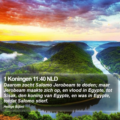 1 Koningen 11:40 NLD Bible Verse Image