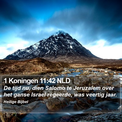 1 Koningen 11:42 NLD Bible Verse Image