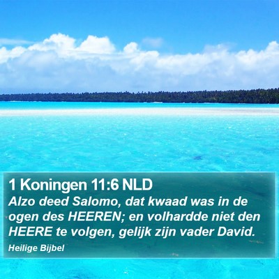 1 Koningen 11:6 NLD Bible Verse Image