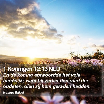 1 Koningen 12:13 NLD Bible Verse Image