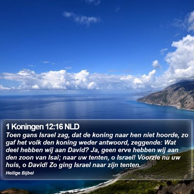 1 Koningen 12:16 NLD Bible Verse Image