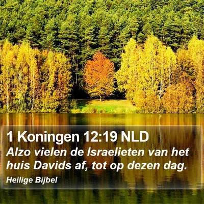 1 Koningen 12:19 NLD Bible Verse Image